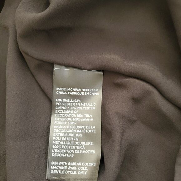 **NOT FOR SALE** Market Dress 10 Black Pleated Midi Lurex Sheer Coquette Fairy - Picture 14 of 15